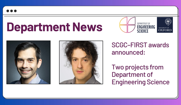 SCGC–FIRST awards mark significant milestone in the University of Oxford’s collaboration with SCG Chemicals Public Company Limited (SCGC)