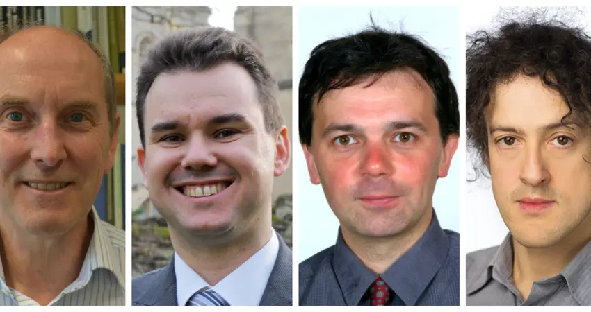 (From left to right) Professors Alan Cocks, Constantin Coussios, Peter Ireland and Philip Torr