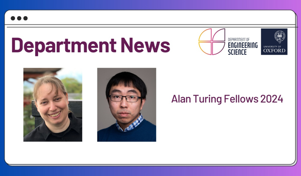Alan Turing Fellows 2024 Professors Noa Zilberman (left) and Xiaowen Dong